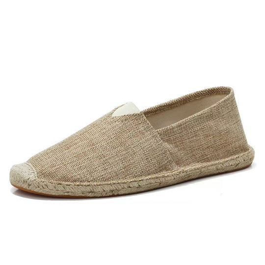Damen Leichte Espadrille-Slip-On aus gewebtem Canvas mit Jute-Umrandung Shop Nory