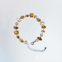 Champagnerfarbene Zirkonia-Armband