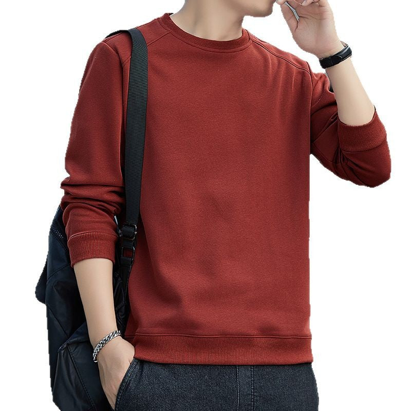 Herren Minimalistisches Sweatshirt mit Raglanärmeln und Reißverschluss-Ärmeltasche Shop Nory