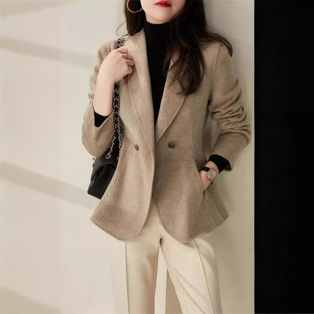 Damen Eleganter Wolle Blazer Shop Nory
