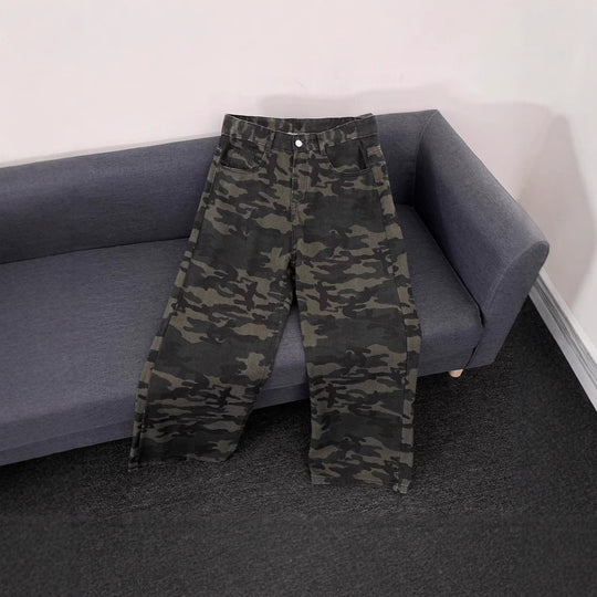 Damen Modische Camouflage Cargo-Hose Shop Nory