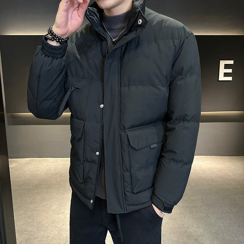 Herren Thermo-Steppjacke mit hohem Stehkragen und aufgesetzten Pattentaschen Shop Nory