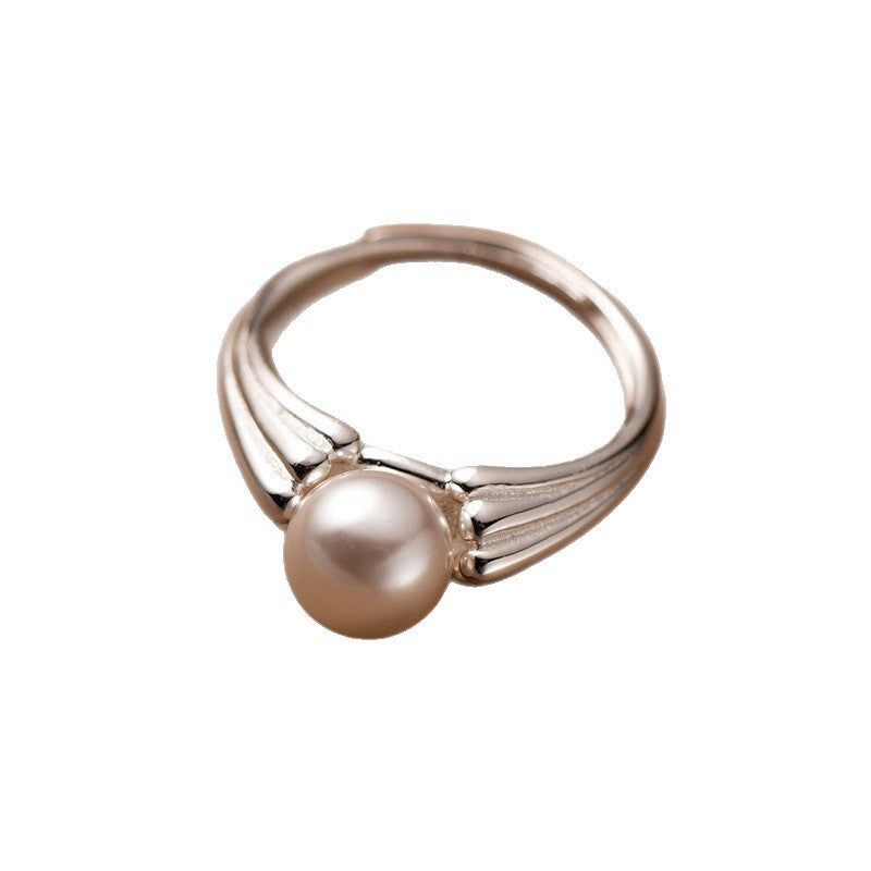 Damen Silberring mit einzigartigem Perlen-Design Shop Nory
