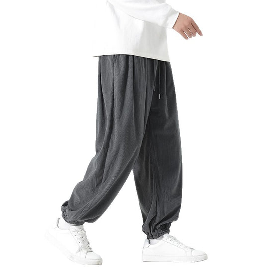 Herren Weite Cordhose im Ballon-Schnitt mit Tunnelzug und elastischem Bündchen Shop Nory