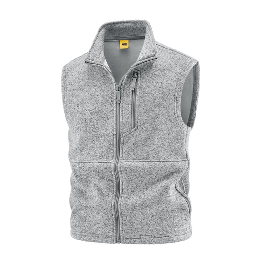Herren Fleeceweste mit hohem Stehkragen, Brustreißverschluss und Seitentaschen Shop Nory