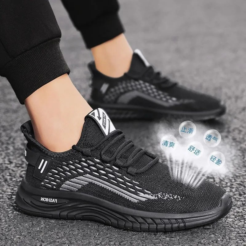 Herren Leichter Strick-Sneaker mit gepolsterter Komfortsohle und atmungsaktivem Mesh Shop Nory