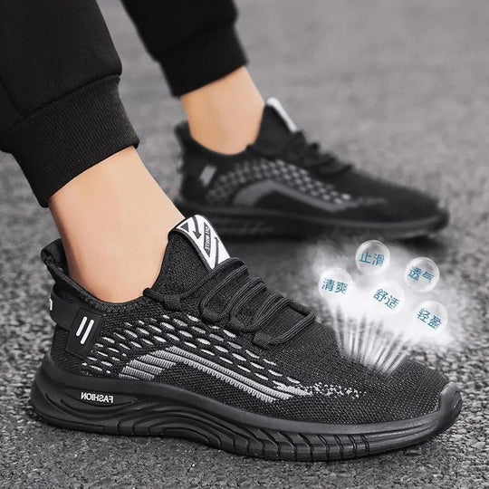 Herren Leichter Strick-Sneaker mit gepolsterter Komfortsohle und atmungsaktivem Mesh Shop Nory