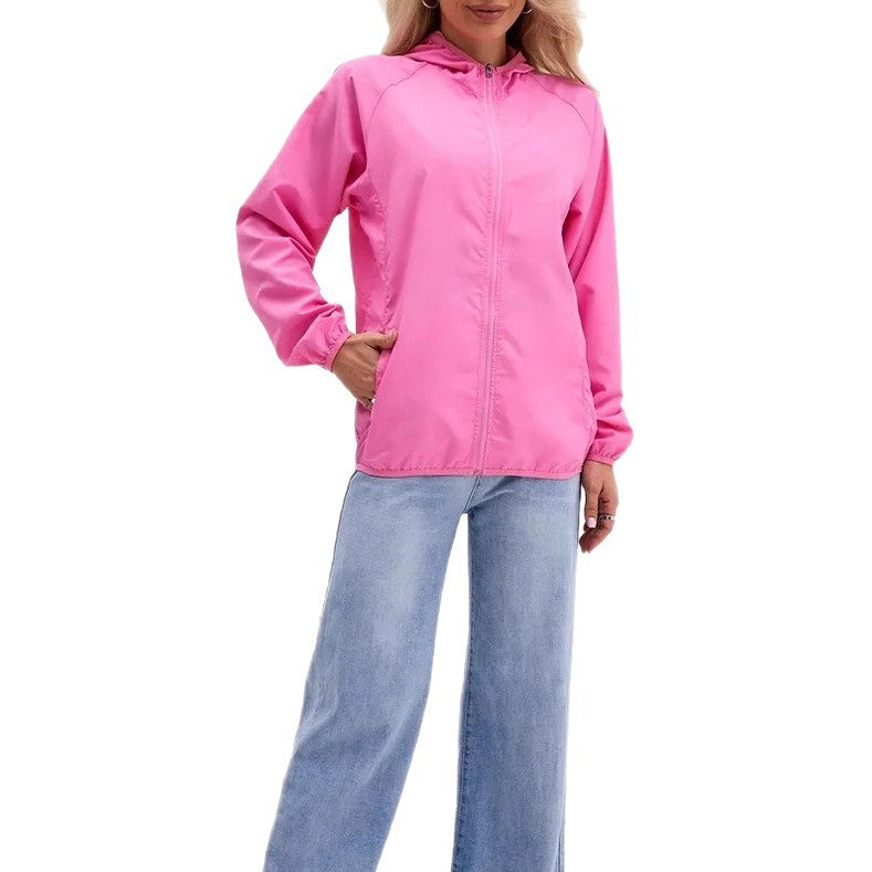 Damen Leichte Übergangsjacke mit Kapuze