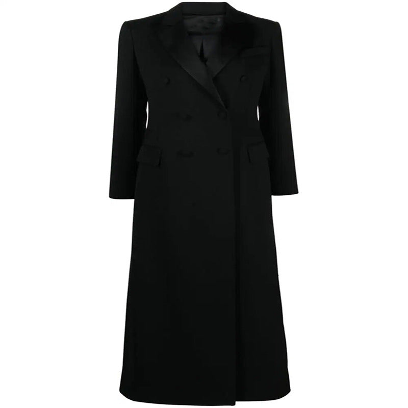 Damen Maxiblazer-Mantel im Smokingschnitt mit schmaler Silhouette Shop Nory
