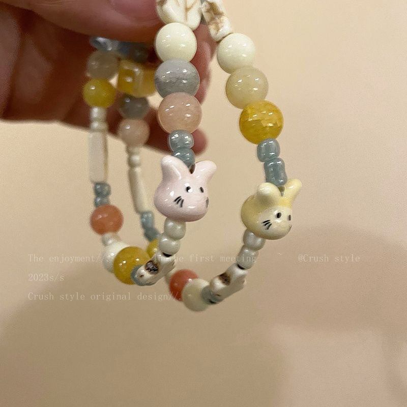 Damen handgemachtes Armband mit einzigartigen Tieranhängern Shop Nory
