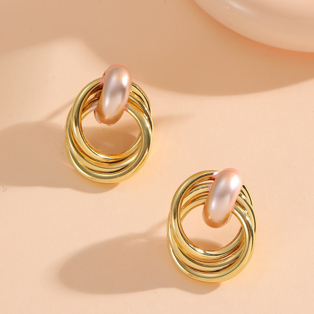 Damen Ohrringe mit elegantem, mehrschichtigem Design Shop Nory