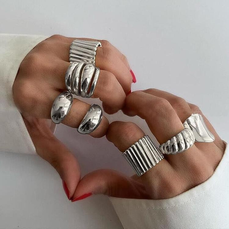 Damen Ring-Set mit kunstvollen und skulpturalen Designs Shop Nory