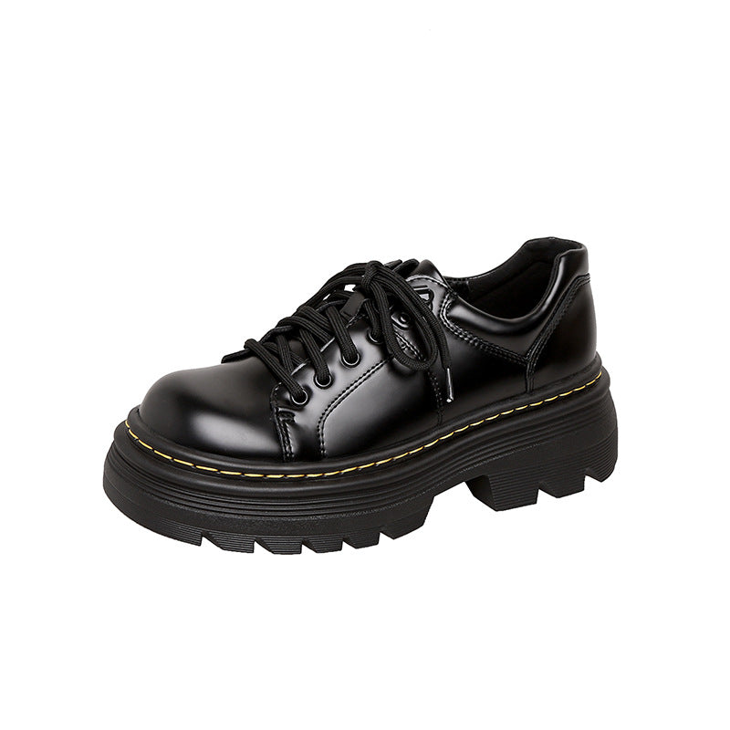 Damen Chunky-Plateau‑Schnürer im Derby‑Look mit profilierter Lug‑Sohle Shop Nory