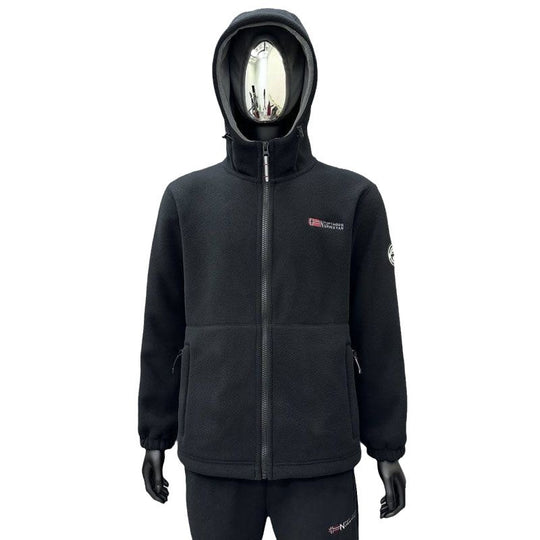 Herren Fleece-Kapuzenjacke mit windabweisender Oberfläche und Reißverschlusstaschen Shop Nory