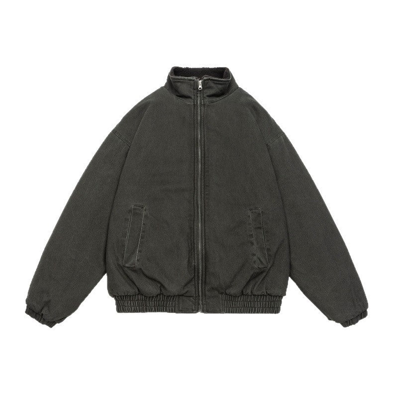 Unisex Wattierte Bomberjacke mit Teddyfutter Shop Nory