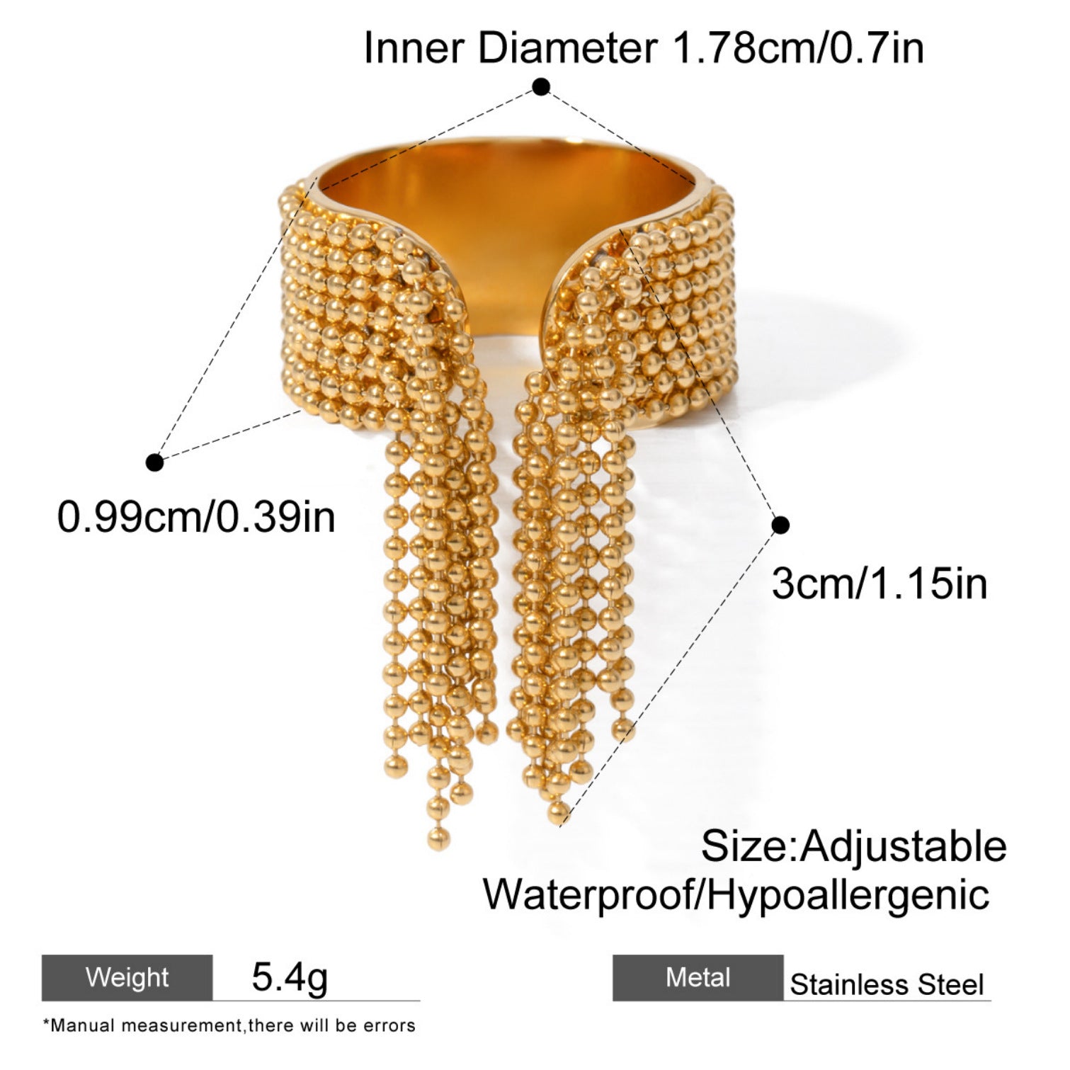 Damen eleganter und verstellbarer Armreif mit klassischen Perlenakzenten Shop Nory