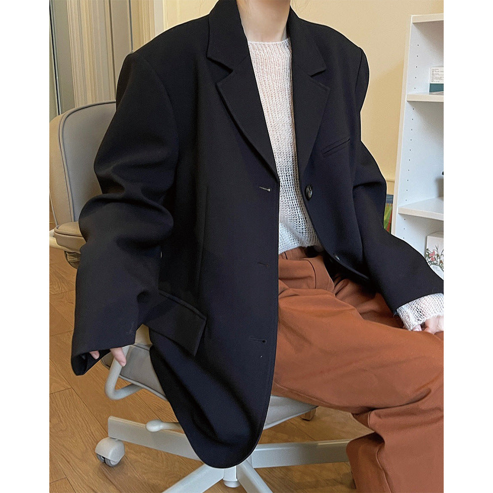 Damen Boxy‑Sakko aus Leinenmix mit verlängerter Länge und Drei‑Knopf‑Front Shop Nory