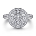 Damen Ring mit funkelndem Kristall-Pavé-Design Shop Nory