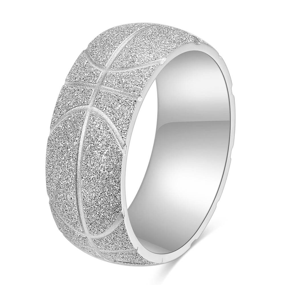Herren Ring mit kunstvollem Basketball-Motiv Shop Nory