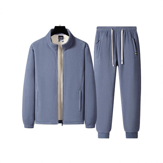 Herren Dreiteiliges Thermo-Fleece-Trainingsset mit wattierter Weste und Jogginghose Shop Nory