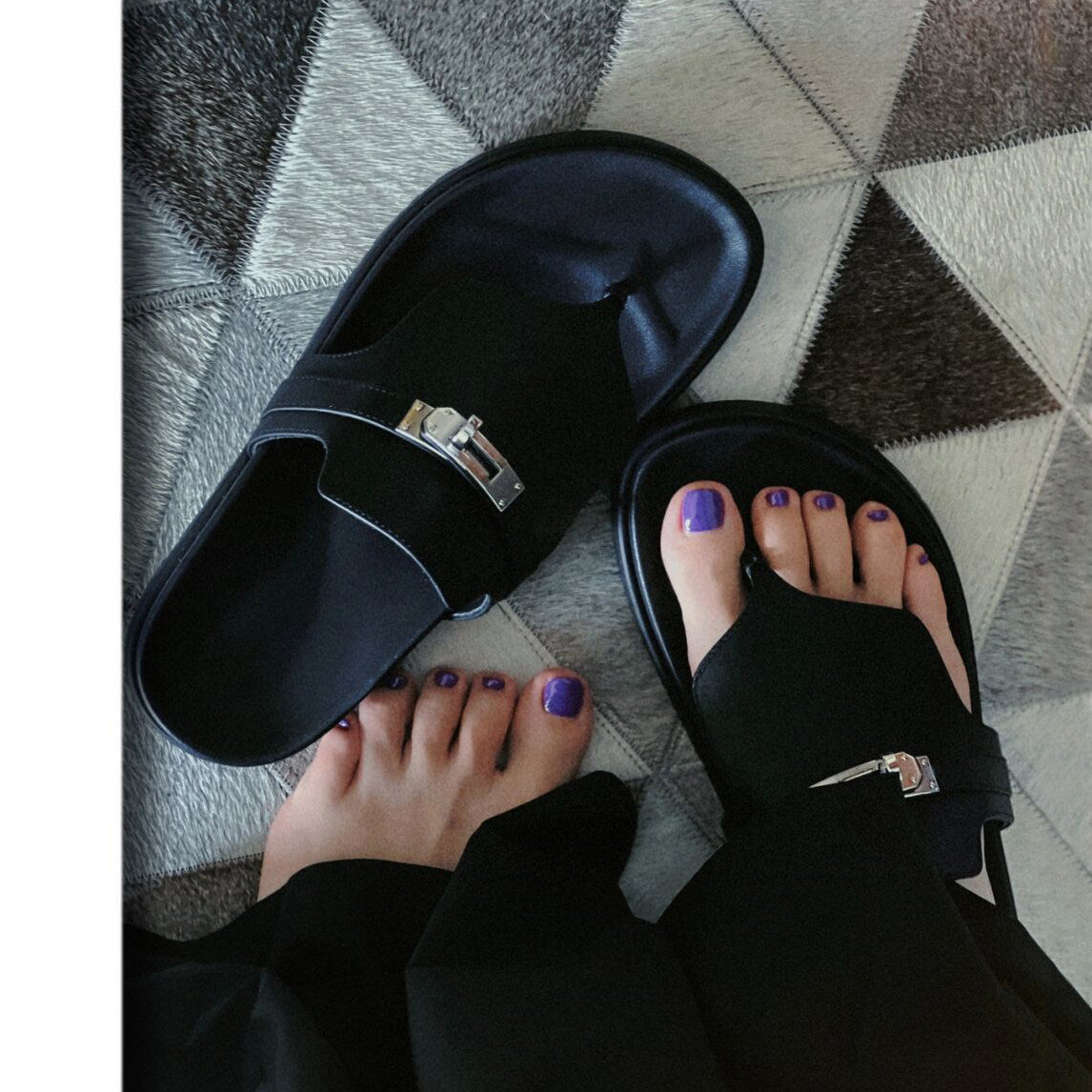 Damen Zehentrenner-Sandalen mit edlem Riemen und rutschfester Sohle