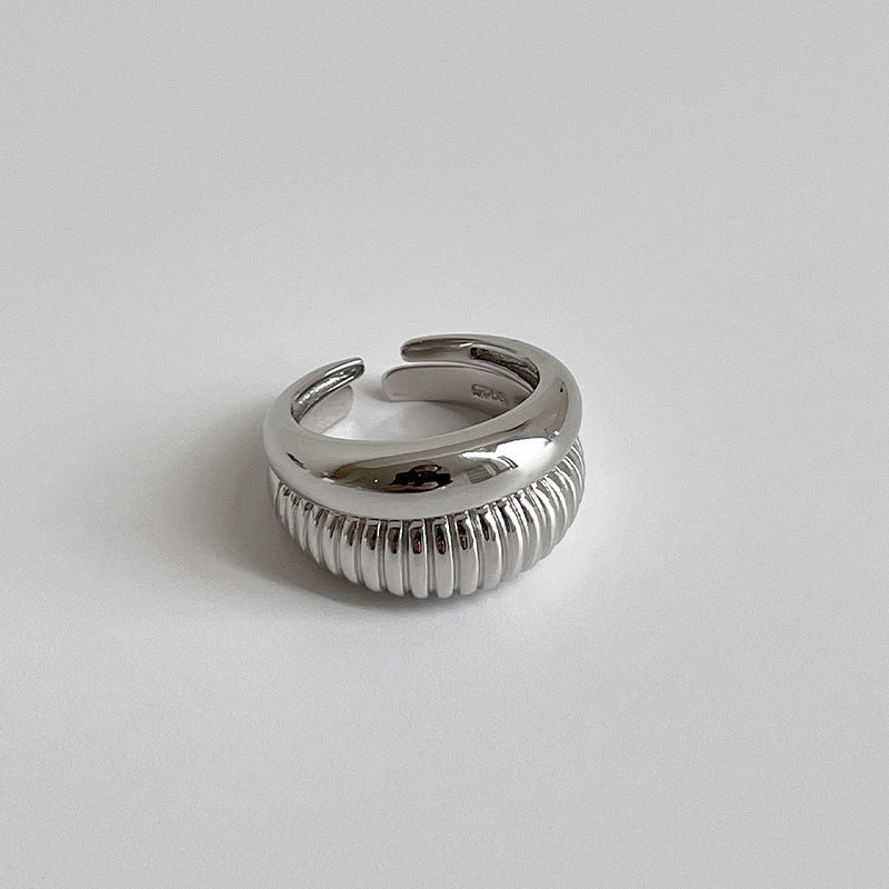 Damen Modischer offener Ring mit geschwungenem Design Shop Nory
