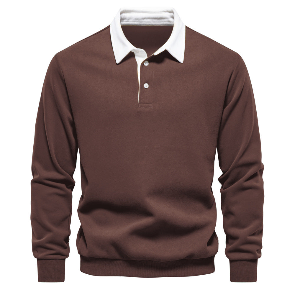 Herren Poloshirt mit kontrastierendem Kragen