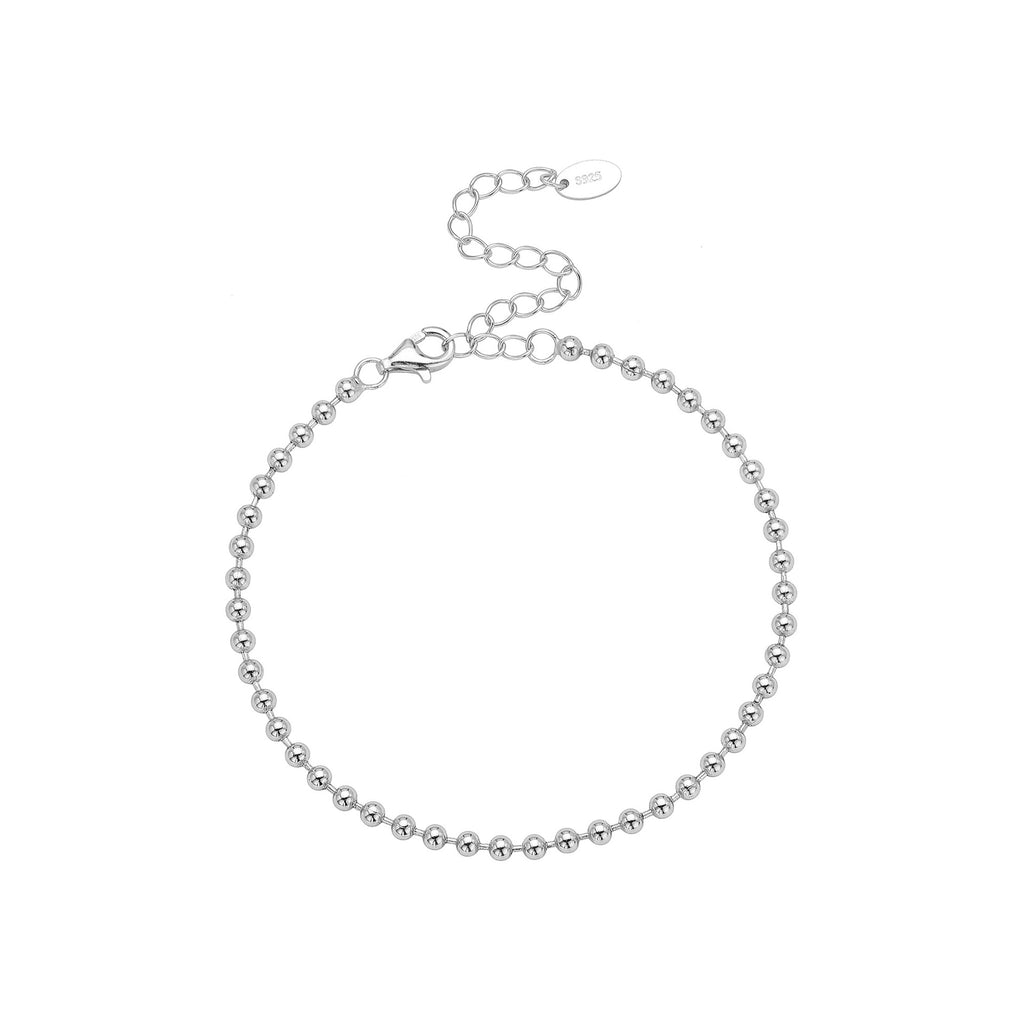 Damen Armband mit luxuriösen Kugelverzierung aus hochwertigem 925 Sterling Silber Shop Nory