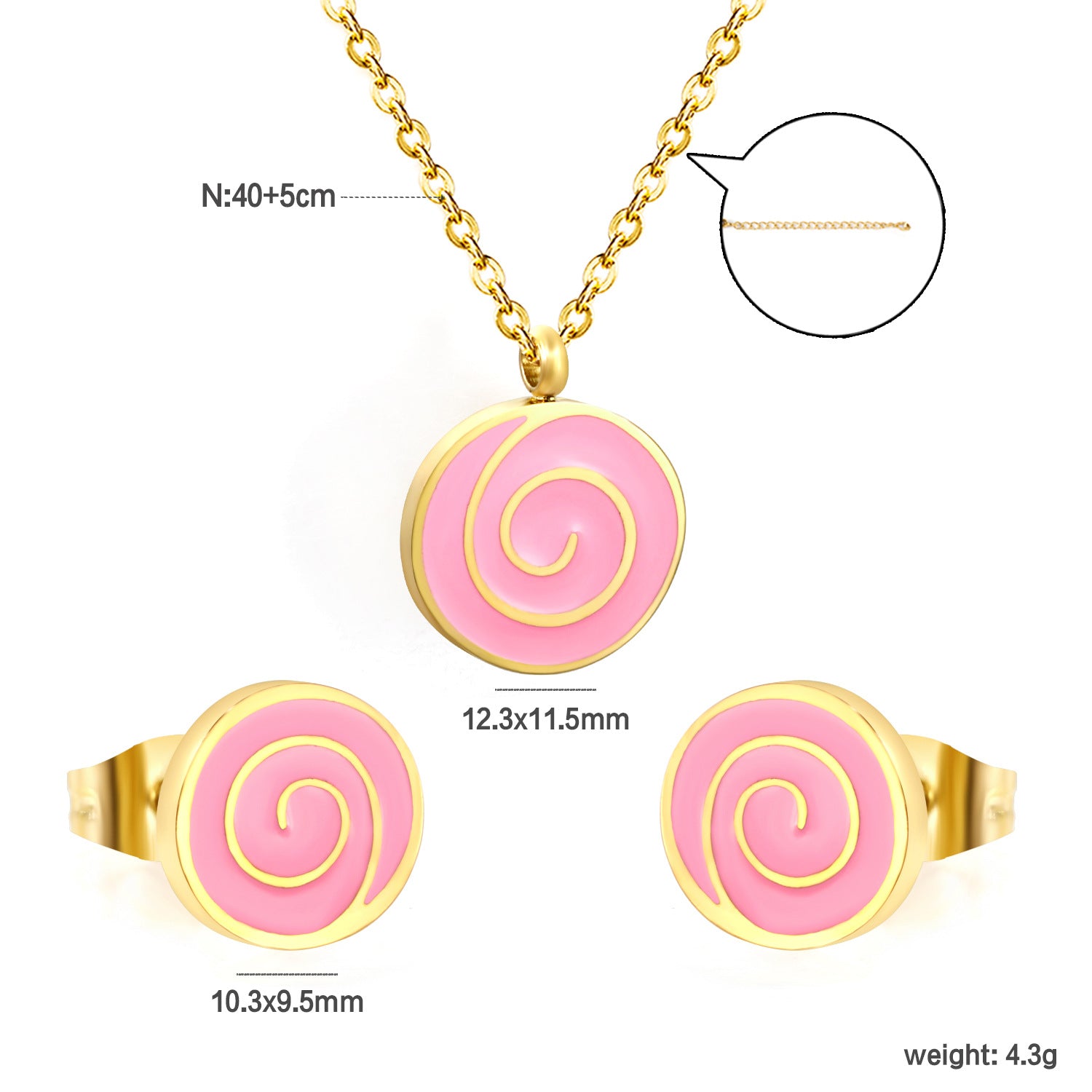 Damen Schmuckset mit Krone und funkelnden Zirkonia Shop Nory