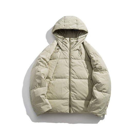 Herren Leicht wattierte Kapuzenjacke mit winddichter Microfaserhülle und verstellbarem Kordelzug Shop Nory