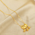 Damen Elegante Goldplattierte Anhängerkette Shop Nory