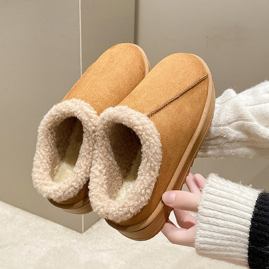 Damen Gefütterte Winter‑Slipper mit Kunstfellbesatz und profilierter Gummisohle Shop Nory