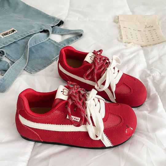 Damen Retro-sportliche Sneaker mit Wildleder- und Mesh-Mix sowie gepolsterter Komfortsohle Shop Nory