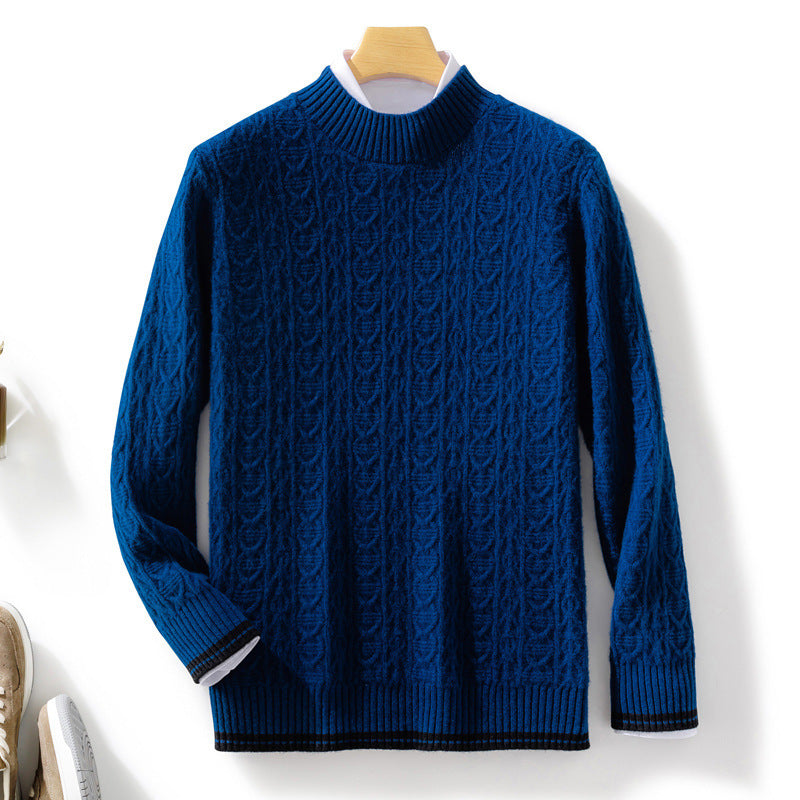 Damen Feinstrickpullover mit Zopfmuster, kurzem Stehkragen und gerippten Abschlüssen Shop Nory