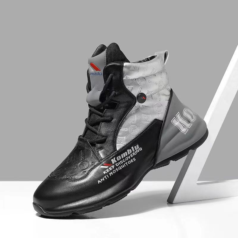 Herren High-Top Performance Sneaker aus atmungsaktivem Kunstleder mit stoßdämpfender Laufsohle Shopy Nory