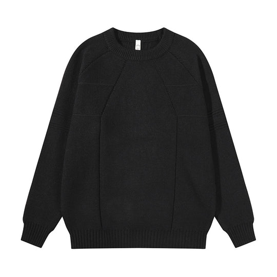 Unisex Grobgestrickter Oversize-Pullover mit Raglanärmeln und strukturierten Einsatznähten Shop Nory