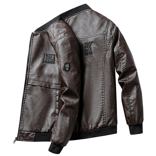 Herren Modische Kunstleder-Bomberjacke Shop Nory 1787738231