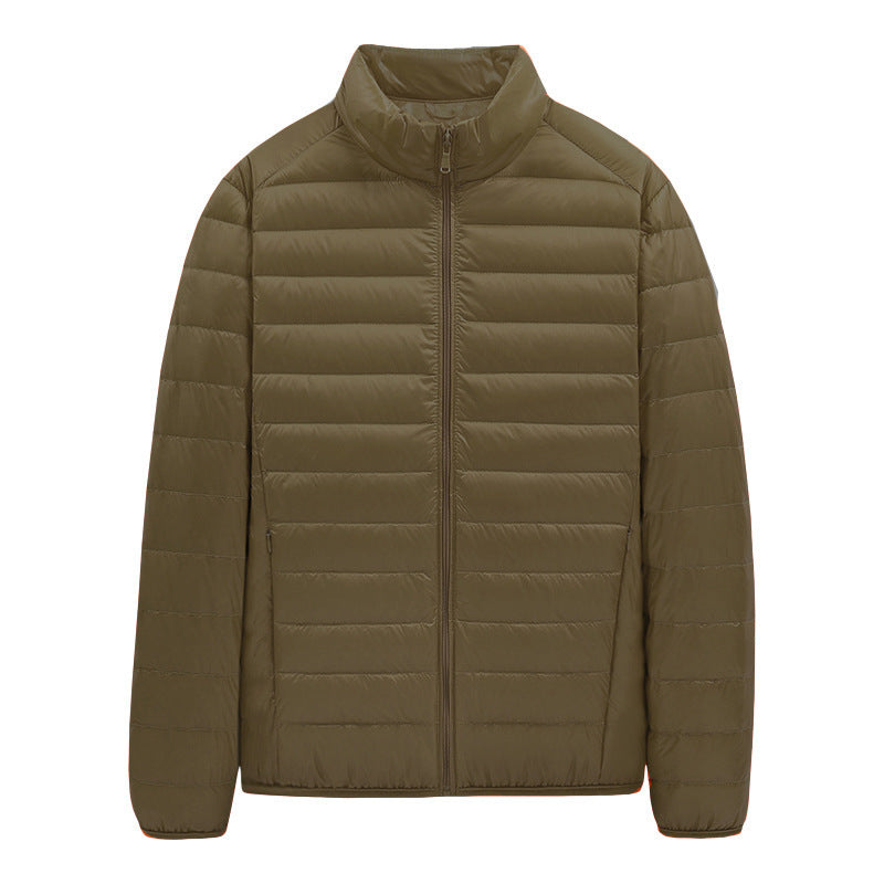 Herren ultraleichte gesteppte Steppjacke mit Stehkragen und durchgehendem Reißverschluss Shop Nory
