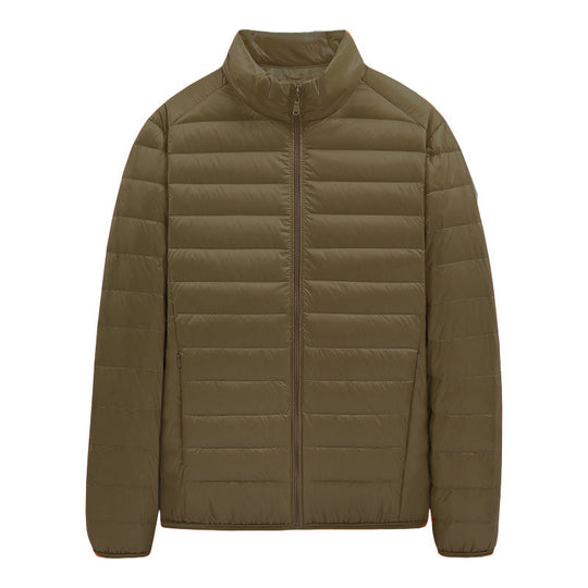 Herren ultraleichte gesteppte Steppjacke mit Stehkragen und durchgehendem Reißverschluss Shop Nory