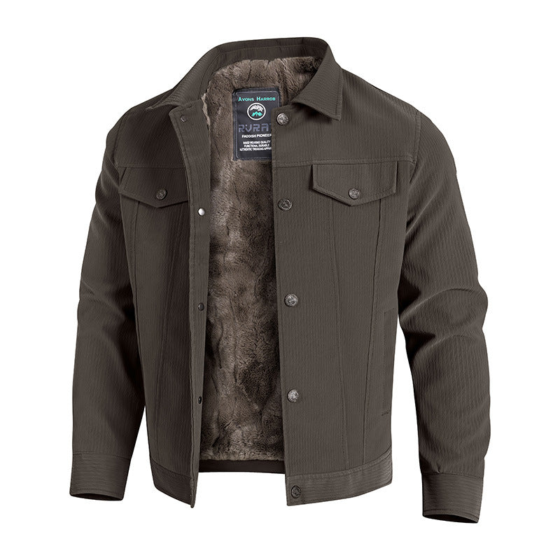 Herren Modische Fleecejacke mit hohem Kragen und elegantem Design Shop Nory