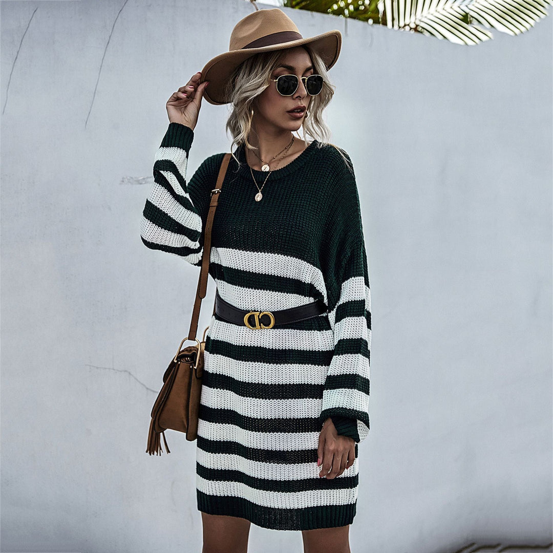 Damen Strickkleid mit lässigem Oversized-Schnitt
