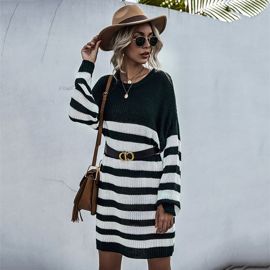 Damen Strickkleid mit lässigem Oversized-Schnitt