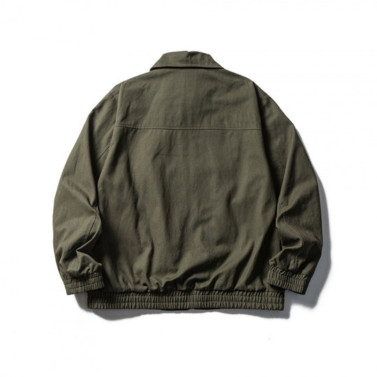 Herren Boxy-Canvas-Blouson mit durchgehendem Reißverschluss und elastischen Bündchen Shop Nory