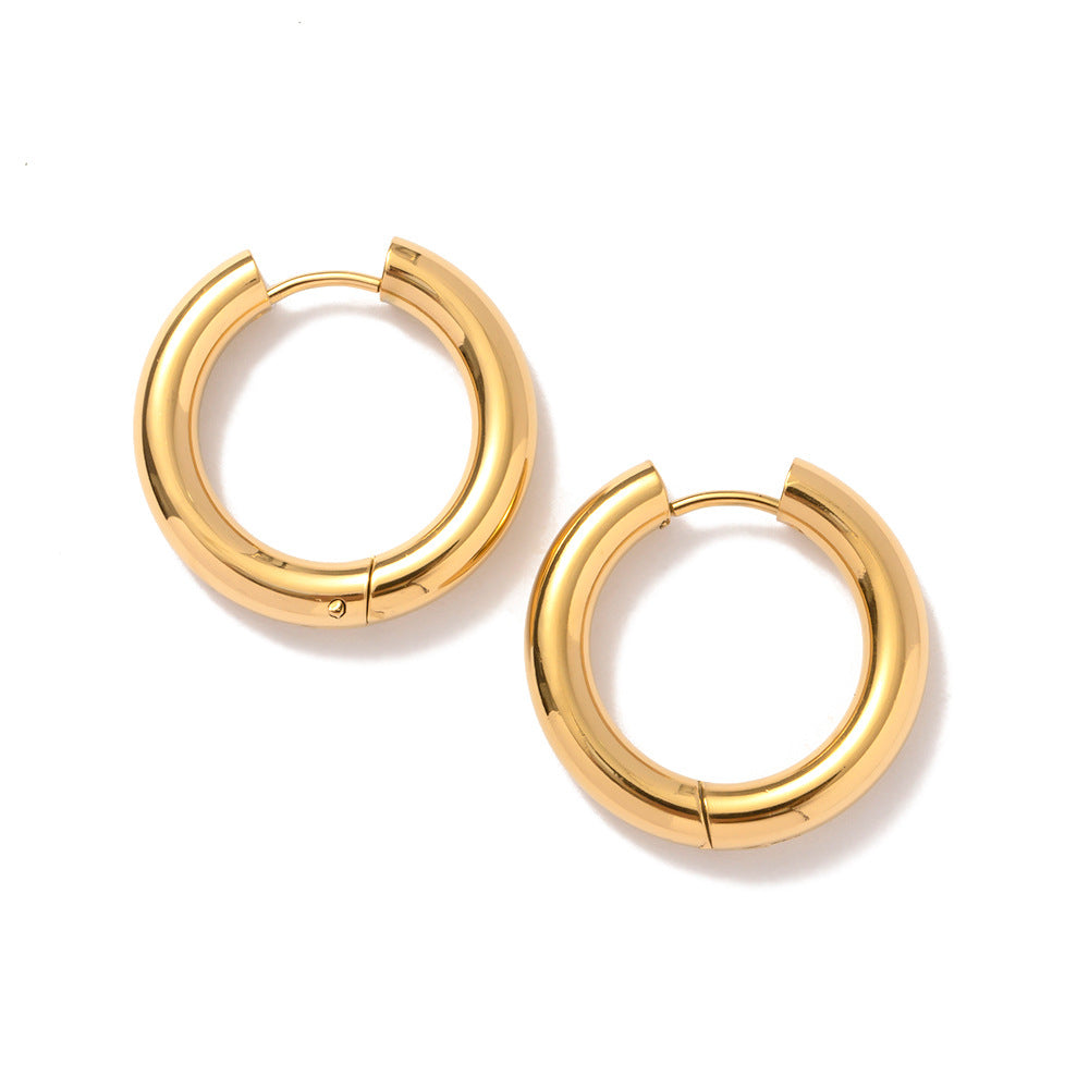 Damen Creolen mit elegantem, glänzendem Design Shop Nory