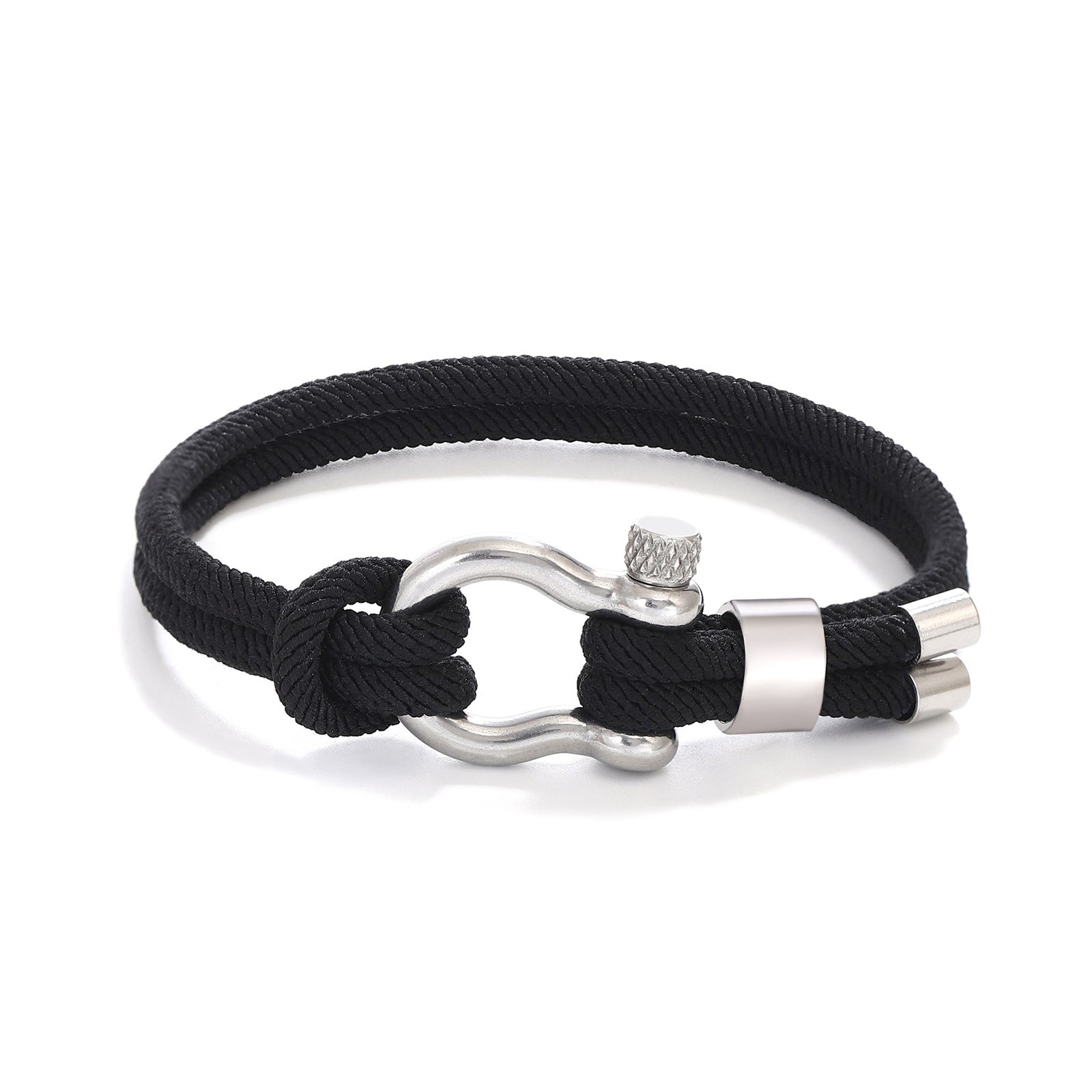 Herrenarmband aus geflochtenem Paracord mit stylischem Metallverschluss Shop Nory