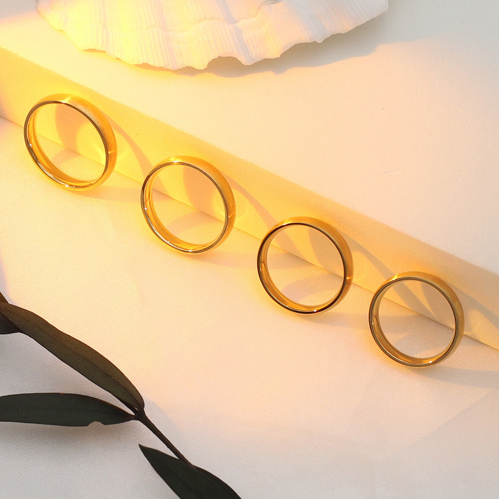 Damen eleganter, zeitloser Hochzeitsring aus Edelstahl Shop Nory