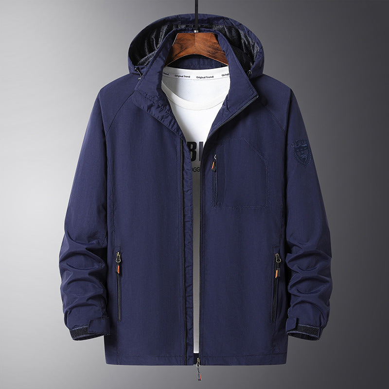 Herren Urbaner Allwetter-Reiseanorak mit Mesh-Futter und verdecktem Reißverschluss Shop Nory