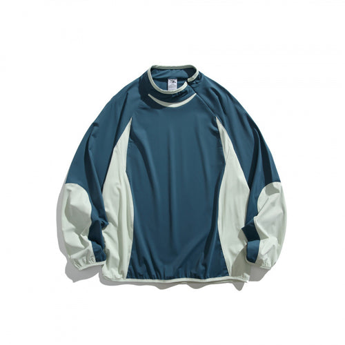 Unisex Weit geschnittenes winddichtes Funktions-Sweatshirt mit Kontrastpaneelen Shop Nory