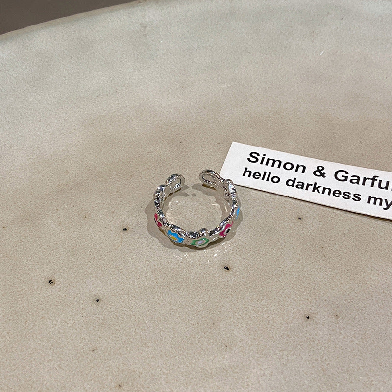 Damen kreativer und lebendiger Ring mit bunten Akzenten Shop Nory