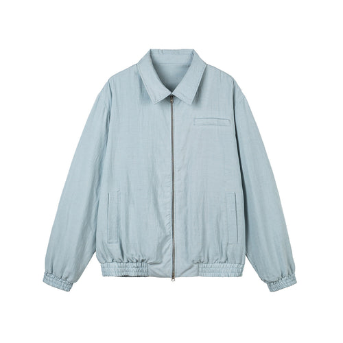 Damen Leichte Boxy‑Übergangsjacke mit durchgehendem Reißverschluss, elastischem Bund und Brust‑Welttasche Shop Nory